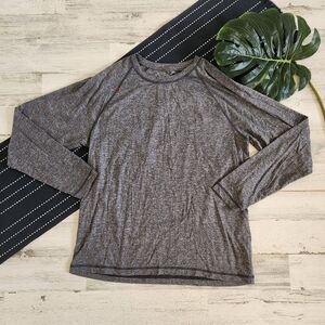 Rhone Long Sleeve Athletic T-Shirt Gray Size XL